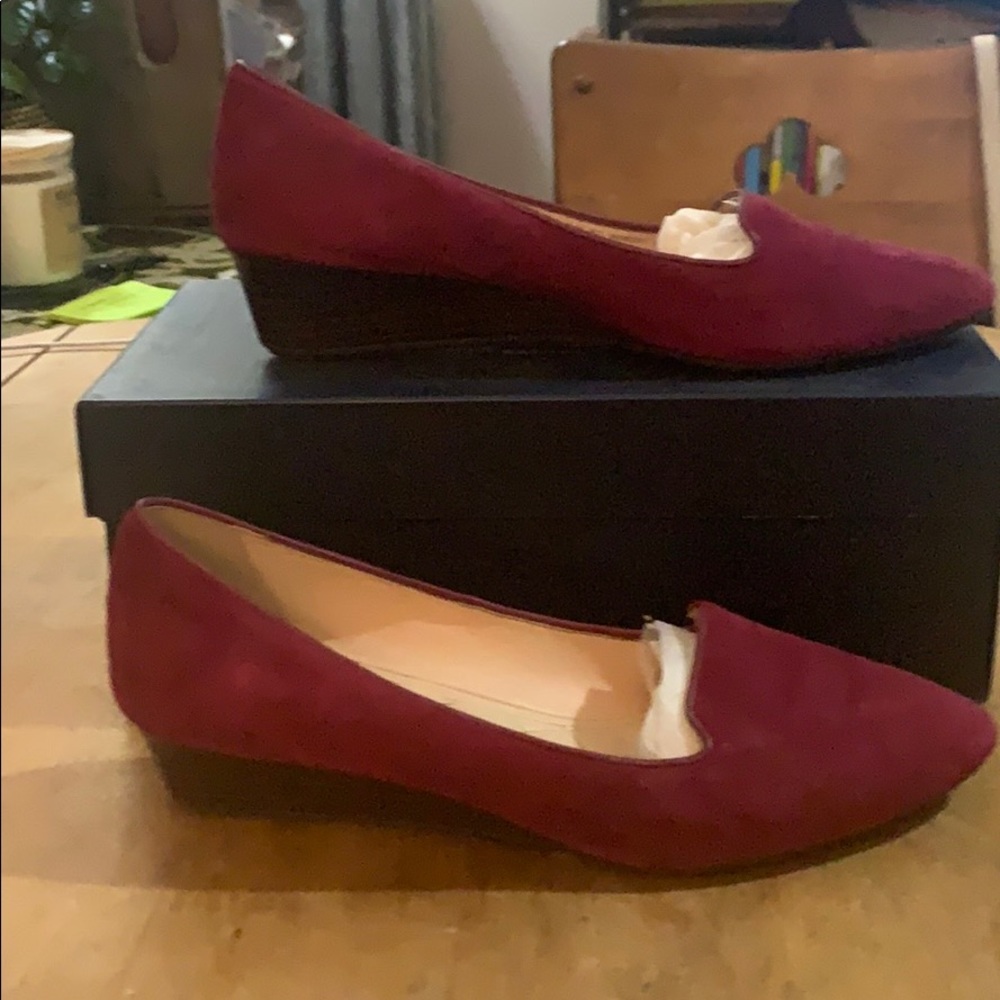 Cole Haan Tali Luxe loafer sz8.5 Cabernet suede